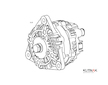 ALTERNÁTOR 24V / 110A + ŘEMENICE 8 DRÁŽEK - ORIGINÁL MITSUBISHI