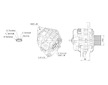 ALTERNÁTOR 24V / 120A + ŘEMENICE Ø62 10 DRÁŽEK - ORIGINÁL MITSUBISHI