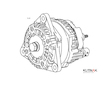 ALTERNÁTOR 24V / 120A + ŘEMENICE Ø66 8 DRÁŽEK - ORIGINÁL MITSUBISHI