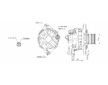 ALTERNÁTOR 24V / 50A + ŘEMENICE Ø65 7 DRÁŽEK- ORIGINÁL MITSUBISHI