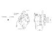 ALTERNÁTOR 24V / 50A + ŘEMENICE Ø80 2 DRÁŽKY- ORIGINÁL MITSUBISHI