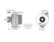 ALTERNÁTOR 24V / 90A + ŘEMENICE Ø62 10 DRÁŽEK (motor: CURSOR)  