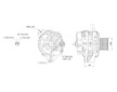 ALTERNÁTOR 24V / 90A + ŘEMENICE Ø69 12 DRÁŽEK - ORIGINÁL MITSUBISHI