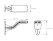 LED OBRYSOVÁ SVÍTILNA ČERVENO-ČIRO-ORANŽOVÁ + 0,5 m KABEL P&R