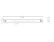 LED POZIČNÍ SVĚTLO BÍLÉ SLIM WAS, 9-33V + 0,39 M KABEL