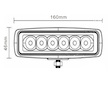 LED PRACOVNÍ SVĚTLOMET - 1260 LUMENŮ, 9-33V + 0,35 M KABEL - BODOVÝ