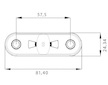 LED PŘEDNÍ POZIČNÍ SVÍTILNA ČIRÁ POSIPOINT II + 0,5 m KABEL