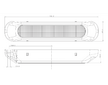 LED ZADNÍ SKUPINOVÁ SVÍTILNA, 12V / 24V + 1 M KABEL