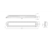 LED ZADNÍ SKUPINOVÁ SVÍTILNA, 12V / 24V + 1 M KABEL