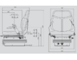 SEDAČKA COBO SC74, PNEUMATICKÉ ODPRUŽENÍ M97