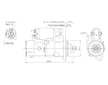 STARTÉR 12V / 2kW 13 zubů - ORIGINÁL MITSUBISHI