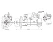 STARTÉR 24V / 5,5kW 12 zubů - ORIGINÁL MITSUBISHI