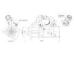 STARTÉR 24V / 7kW 12 zubů - ORIGINÁL MITSUBISHI