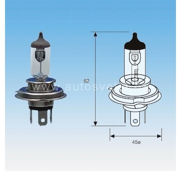 ORIGINÁLNÍ XENONOVÁ ŽÁROVKA H4 12V 55/60W MAGNETI MARELLI