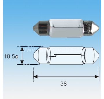 ORIGINÁLNÍ ŽÁROVKA C5W 12V MAGNETI MARELLI