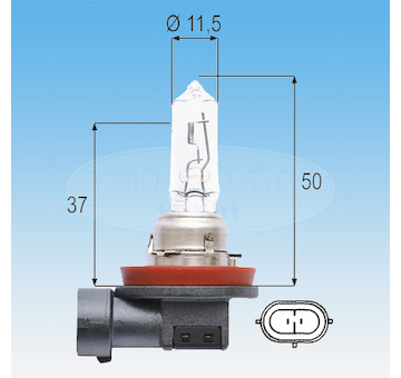 ORIGINÁLNÍ ŽÁROVKA H9 12V MAGNETI MARELLI