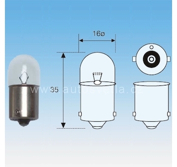 ORIGINÁLNÍ ŽÁROVKA R10W 12V MAGNETI MARELLI