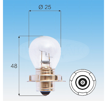 ORIGINÁLNÍ ŽÁROVKA S3 12V MAGNETI MARELLI