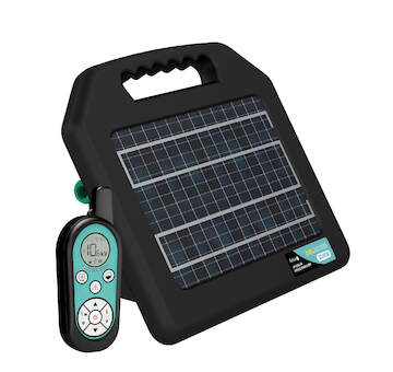 Přenosný solární RF zdroj pro elektrický ohradník fencee solar DUO RF SDX08 s ovladačem