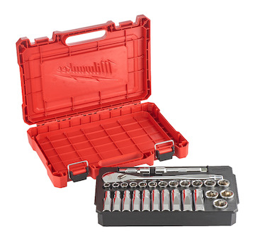 Ratchet + Socket Set 1/2 Metric Ratchet + Socket Set