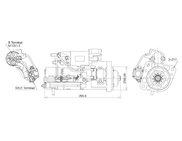 STARTÉR 24V / 5kW 11 zubů - ORIGINÁL MITSUBISHI