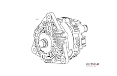 ALTERNÁTOR 24V / 110A + ŘEMENICE 8 DRÁŽEK - ORIGINÁL MITSUBISHI