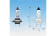 ORIGINÁLNÍ ŽÁROVKA H7 12V 55W MAGNETI MARELLI