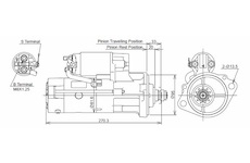 STARTÉR 12V / 2,2kW 11 zubů - ORIGINÁL MITSUBISHI