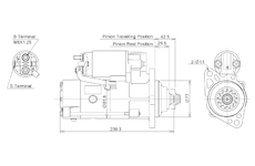 STARTÉR 12V / 2kW 13 zubů - ORIGINÁL MITSUBISHI