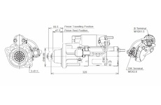 STARTÉR 12V / 4,7kW 12 zubů  - ORIGINÁL MITSUBISHI