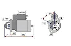 STARTÉR 24V / 3,2kW 9 zubů (motor: EURO II)