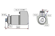 STARTÉR 24V / 5,4kW 11 zubů 