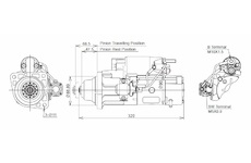 STARTÉR 24V / 5,5kW 12 zubů  - ORIGINÁL MITSUBISHI