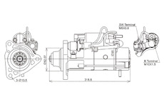 STARTÉR 24V / 5,5kW 12 zubů - ORIGINÁL MITSUBISHI