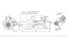 STARTÉR 24V / 5,5kW 12 zubů  - ORIGINÁL MITSUBISHI