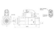 STARTÉR 24V / 5,5kW 12 zubů - ORIGINÁL MITSUBISHI