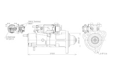 STARTÉR 24V / 5,5kW 12 zubů - ORIGINÁL MITSUBISHI