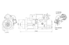 STARTÉR 24V / 5,5kW 13 zubů - ORIGINÁL MITSUBISHI