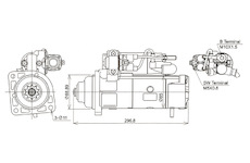 STARTÉR 24V / 5kW 10 zubů - ORIGINÁL MITSUBISHI