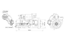 STARTÉR 24V / 5kW 11 zubů - ORIGINÁL MITSUBISHI