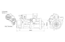 STARTÉR 24V / 5kW 12 zubů - ORIGINÁL MITSUBISHI