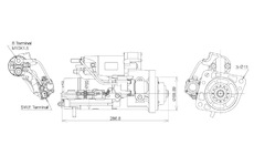 STARTÉR 24V / 5kW 12 zubů - ORIGINÁL MITSUBISHI