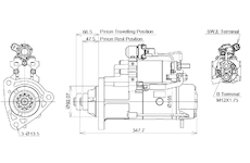 STARTÉR 24V / 7kW 11 zubů - ORIGINÁL MITSUBISHI