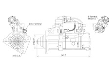 STARTÉR 24V / 7kW 12 zubů - ORIGINÁL MITSUBISHI